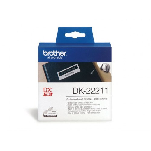 Brother Etikett BROTHER DK22211 29mmx15,24m vit