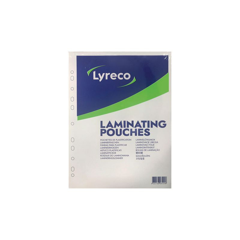 Produktbild för Laminat LYRECO A3 125mic klar100/fp