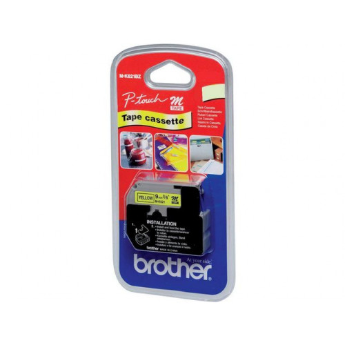 Brother Tape BROTHER MK221 9mm svart på vit