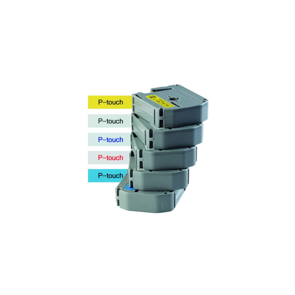 Produktbild för Tape BROTHER MK221 9mm svart på vit