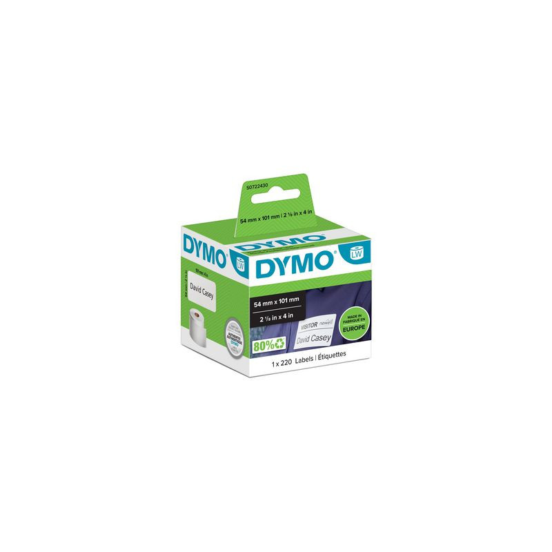 Produktbild för Etikett DYMO S0722430 101x54mm 220/fp