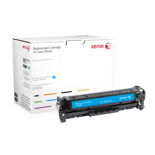 XEROX Xerox Cyan tonerkassett. Motsvarar HP CF381A. Passar till HP Colour LaserJet M476/M476DN/M476DW/M476NW
