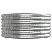 Produktbild för Odlingslåda galvaniserat stål 512x80x36 cm silver