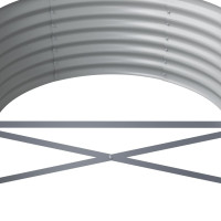 Produktbild för Odlingslåda pulverlackerat stål 620x80x36 cm brun