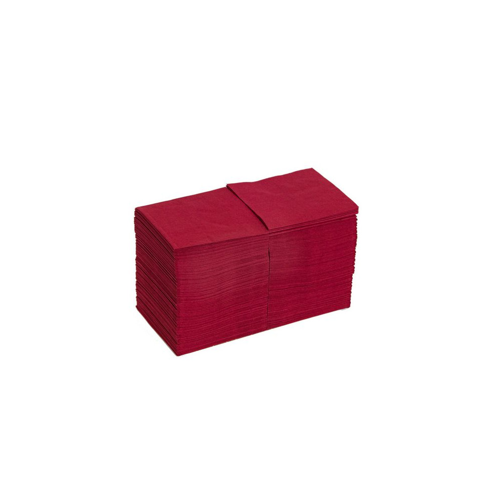 Produktbild för Servett 3-lags 24x24cm vinröd 250/fp