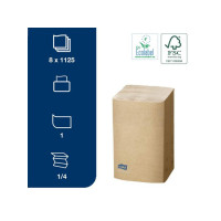 Produktbild för Servett TORK Adv N4 1-lag natur 1125/fp