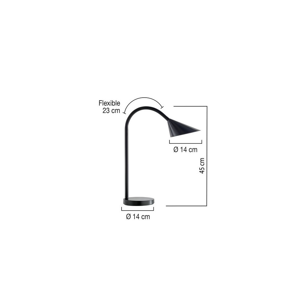 Produktbild för Lampa UNILUX Sol LED svart
