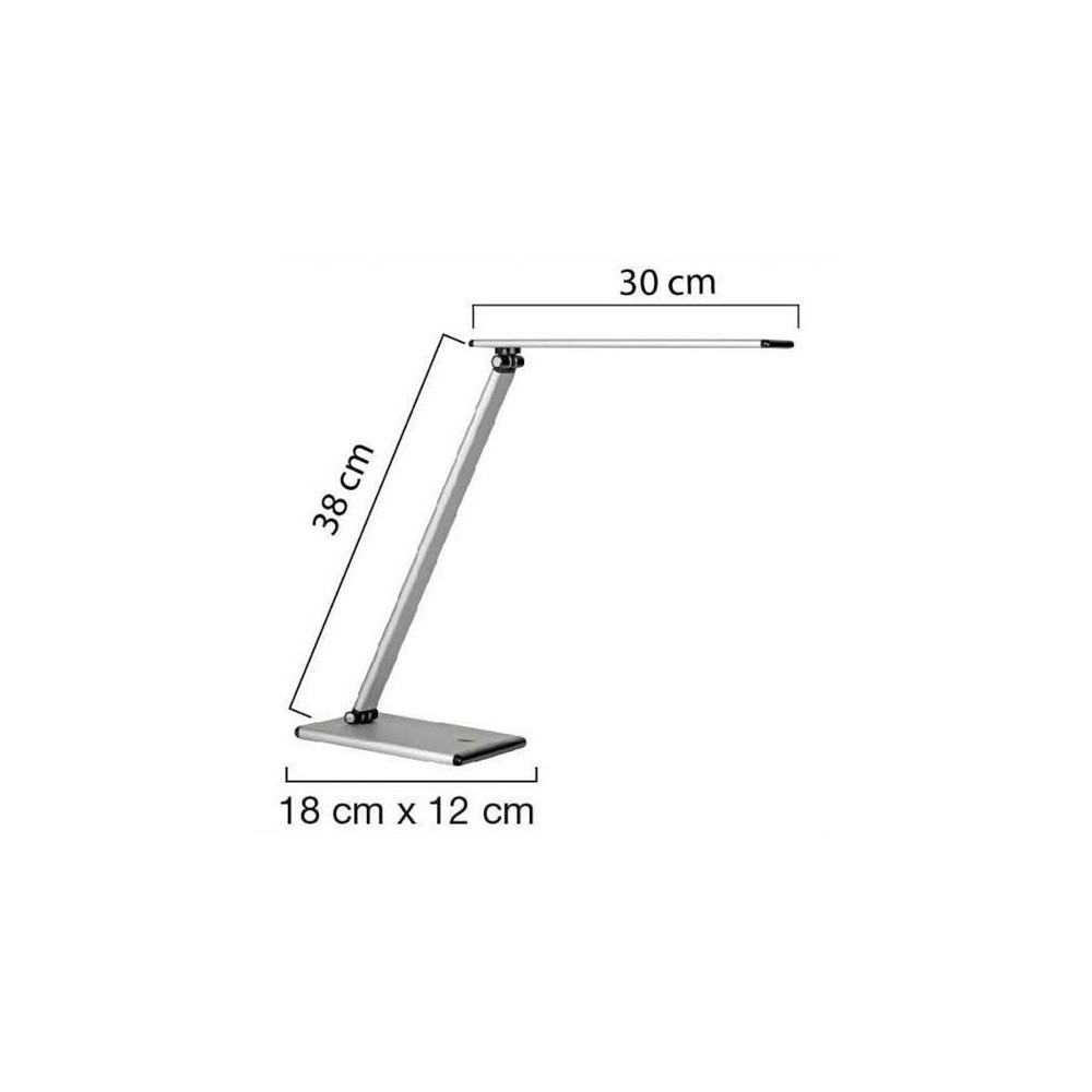 Produktbild för Lampa UNILUX Terra LED metal grå