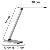Produktbild för Lampa UNILUX Terra LED metal grå