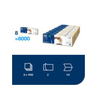 Produktbild för Servett TORK Pre N4 2-lags natur 1000/fp