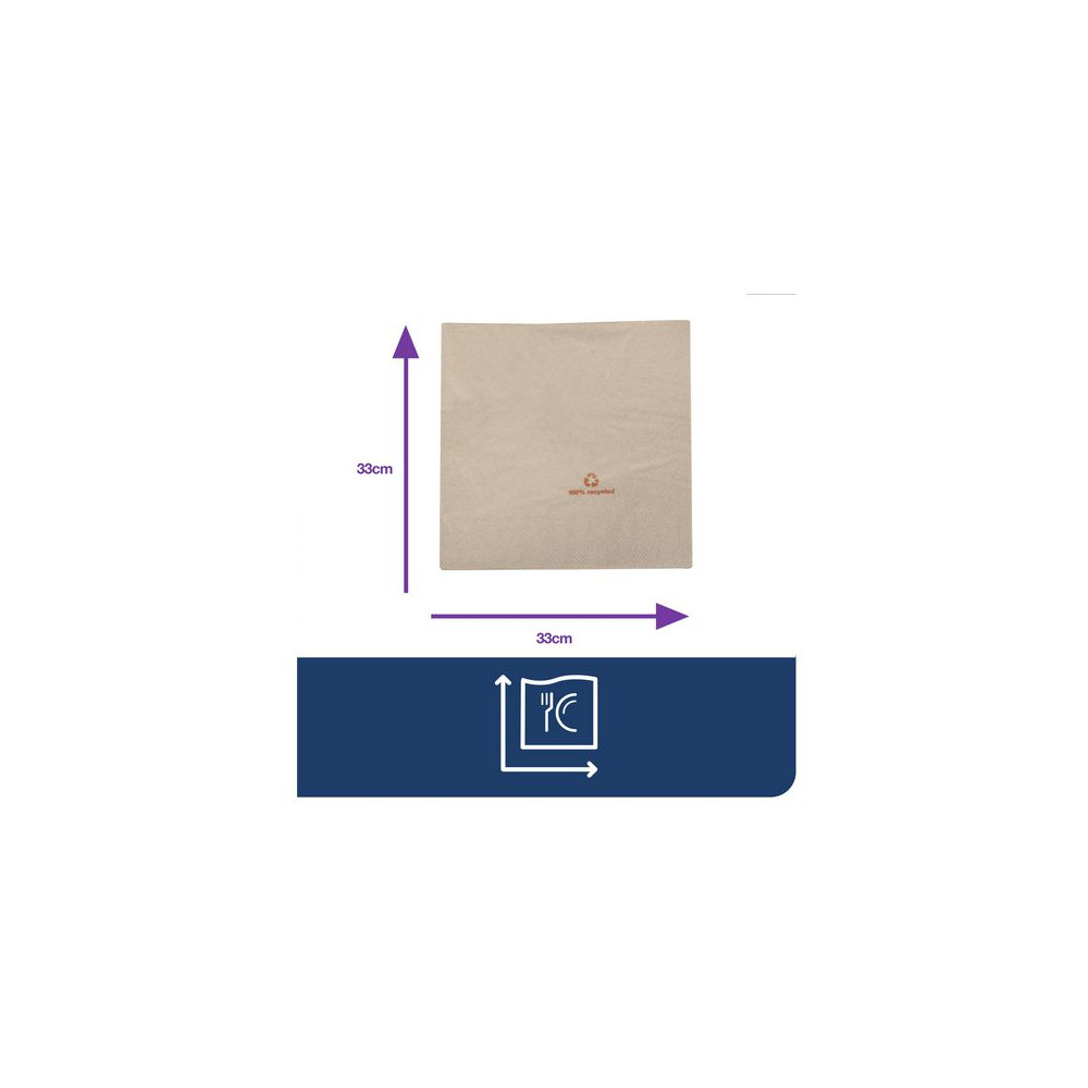 Produktbild för Servett TORK Adv 2-lags 33x32,5cm 200/fp