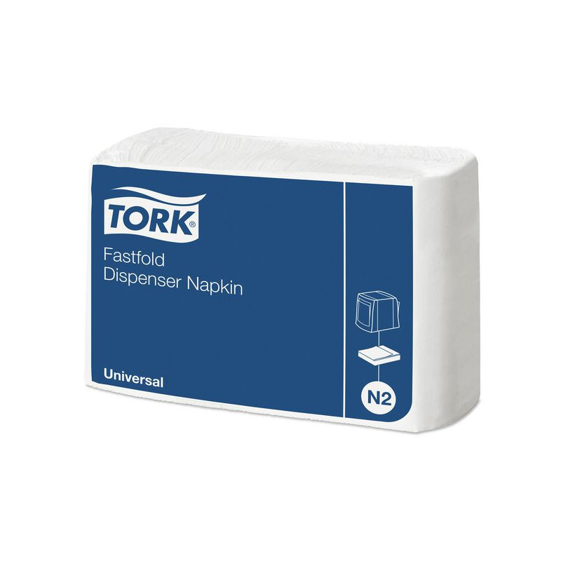 Produktbild för Servett TORK Uni N2 1-lag 30x24cm 300/fp