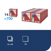 Produktbild för Servett TORK LinStyle Middag röd 50/fp