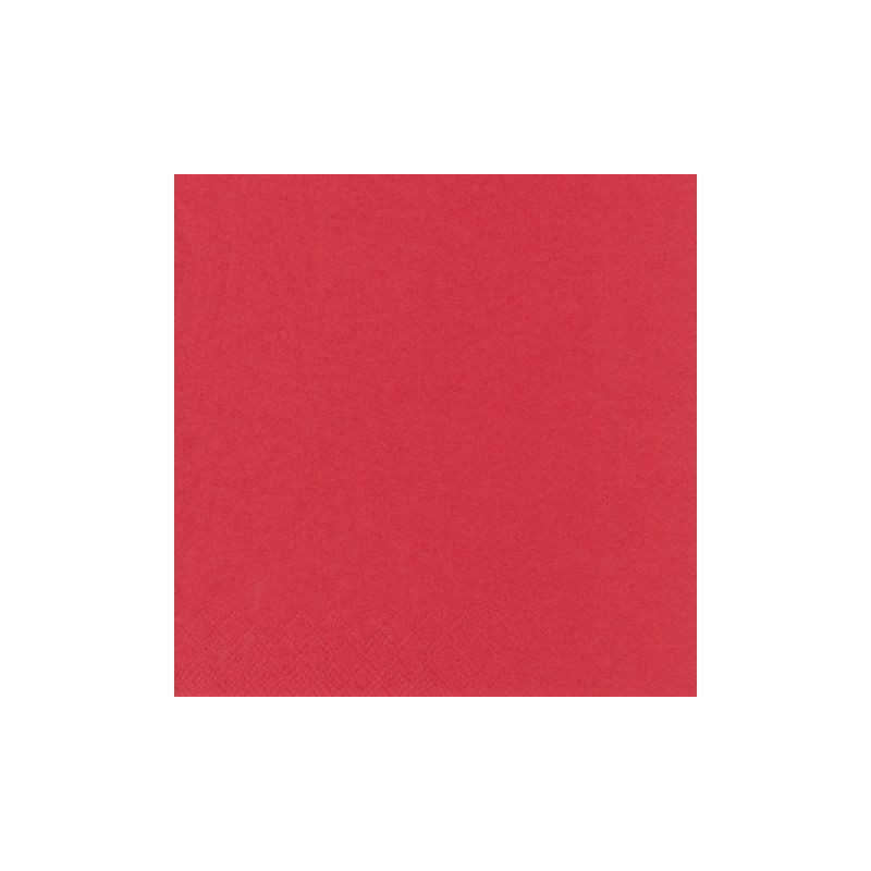 Produktbild för Servett 3-lags 33x33cm röd 250/fp