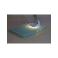 Produktbild för Lampa UNILUX Popy LED silver/vit