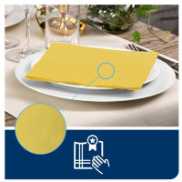 Produktbild för Servett TORK LinStyle Middag gul 50/fp