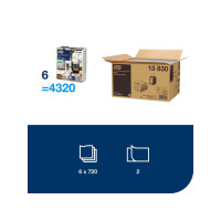Produktbild för Servett TORK Xpressnap N14 vit 720/fp