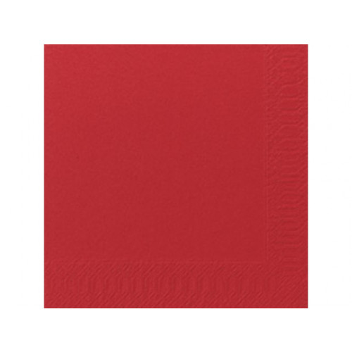 Duni Servett 3-lags 33x33cm röd 125/fp