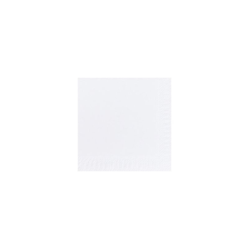 Produktbild för Servett 3-lags 33x33cm vit 125/fp