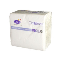 Produktbild för Servett 3-lags 33x33cm vit 125/fp