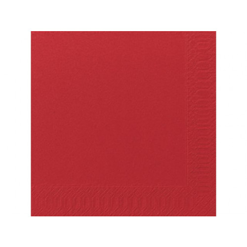 Duni Servett 3-lags 40x40cm röd 125/fp