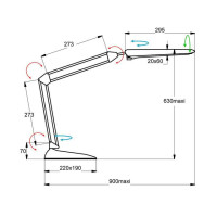 Produktbild för Lampa ALUMINOR Cosmix LED vit