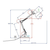 Produktbild för Lampa ALUMINOR Calypsa LED svart