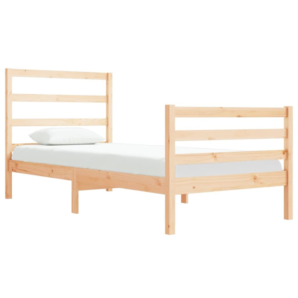 Produktbild för Sängram massiv furu 90x190 cm