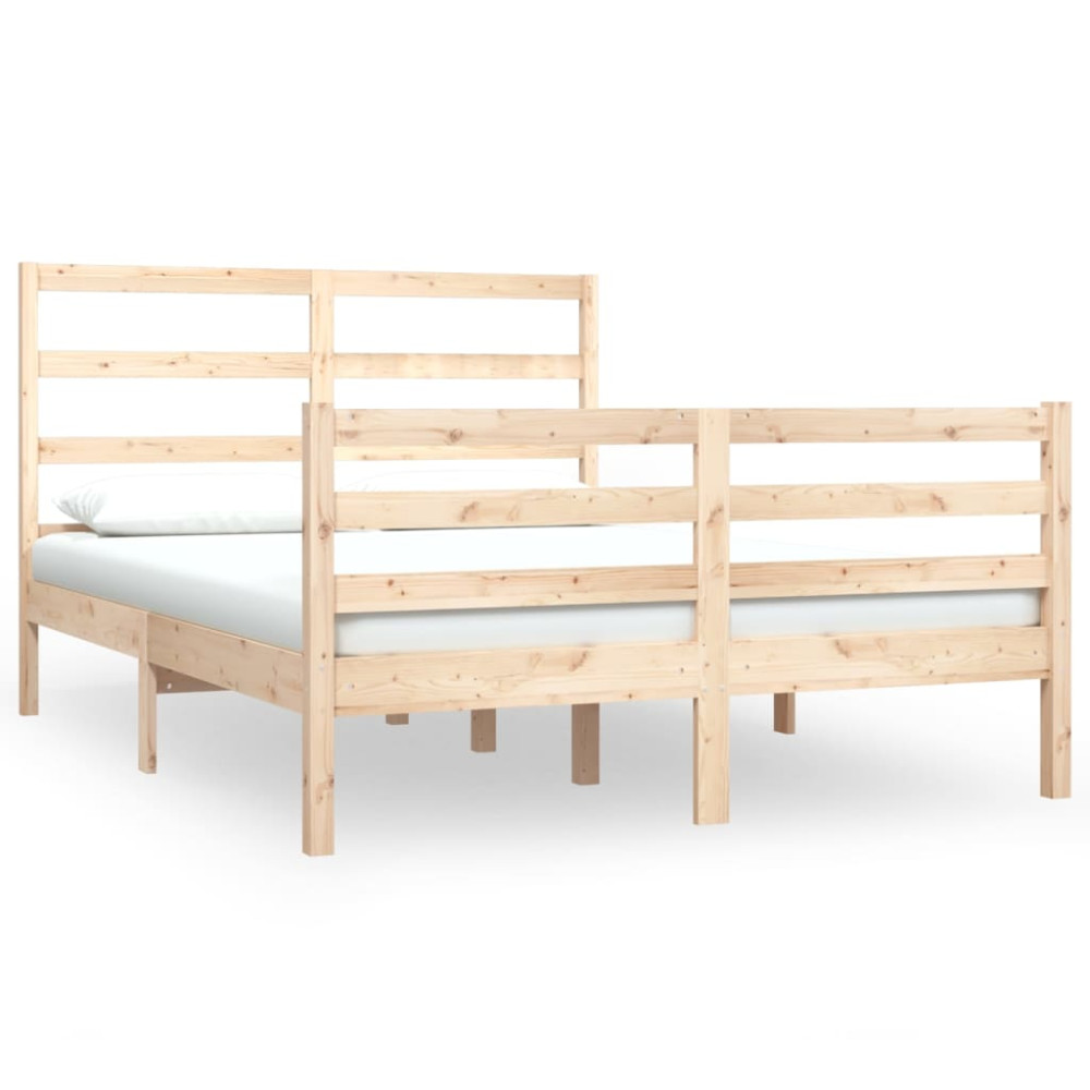 Produktbild för Sängram massiv furu 120x190 cm