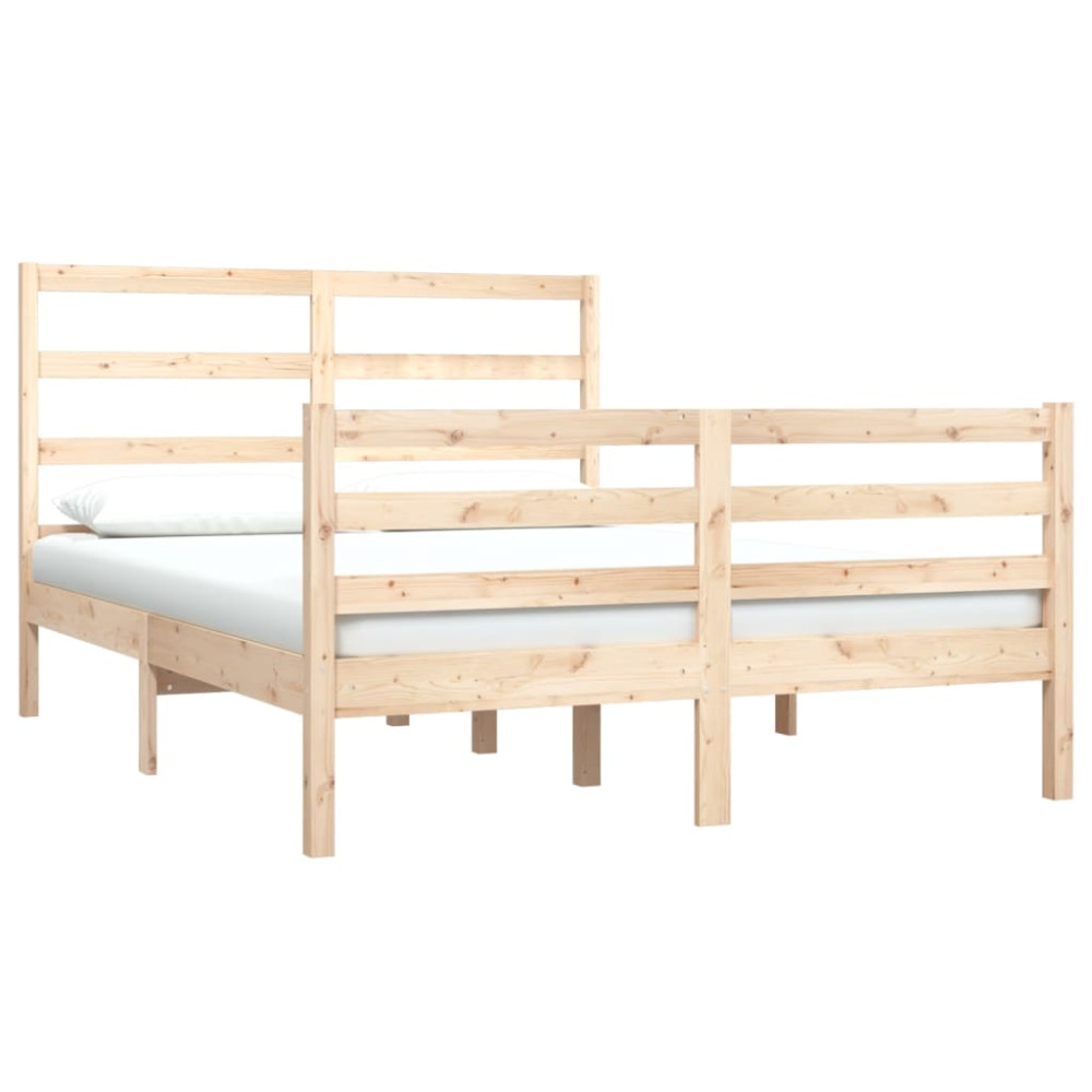 Produktbild för Sängram massiv furu 120x190 cm