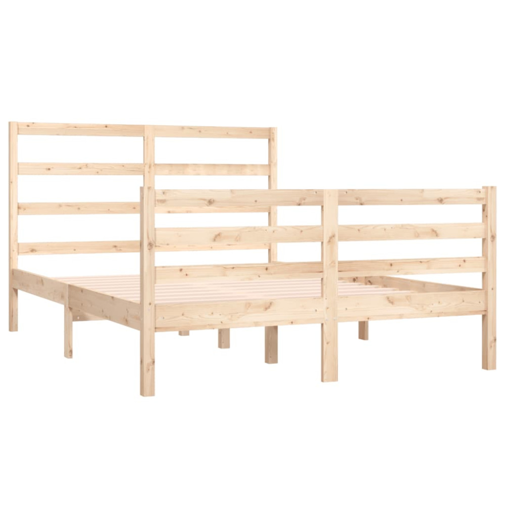 Produktbild för Sängram massiv furu 120x190 cm