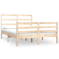 Produktbild för Sängram massiv furu 135x190 cm