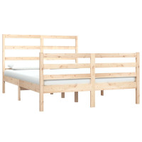Produktbild för Sängram massiv furu 135x190 cm