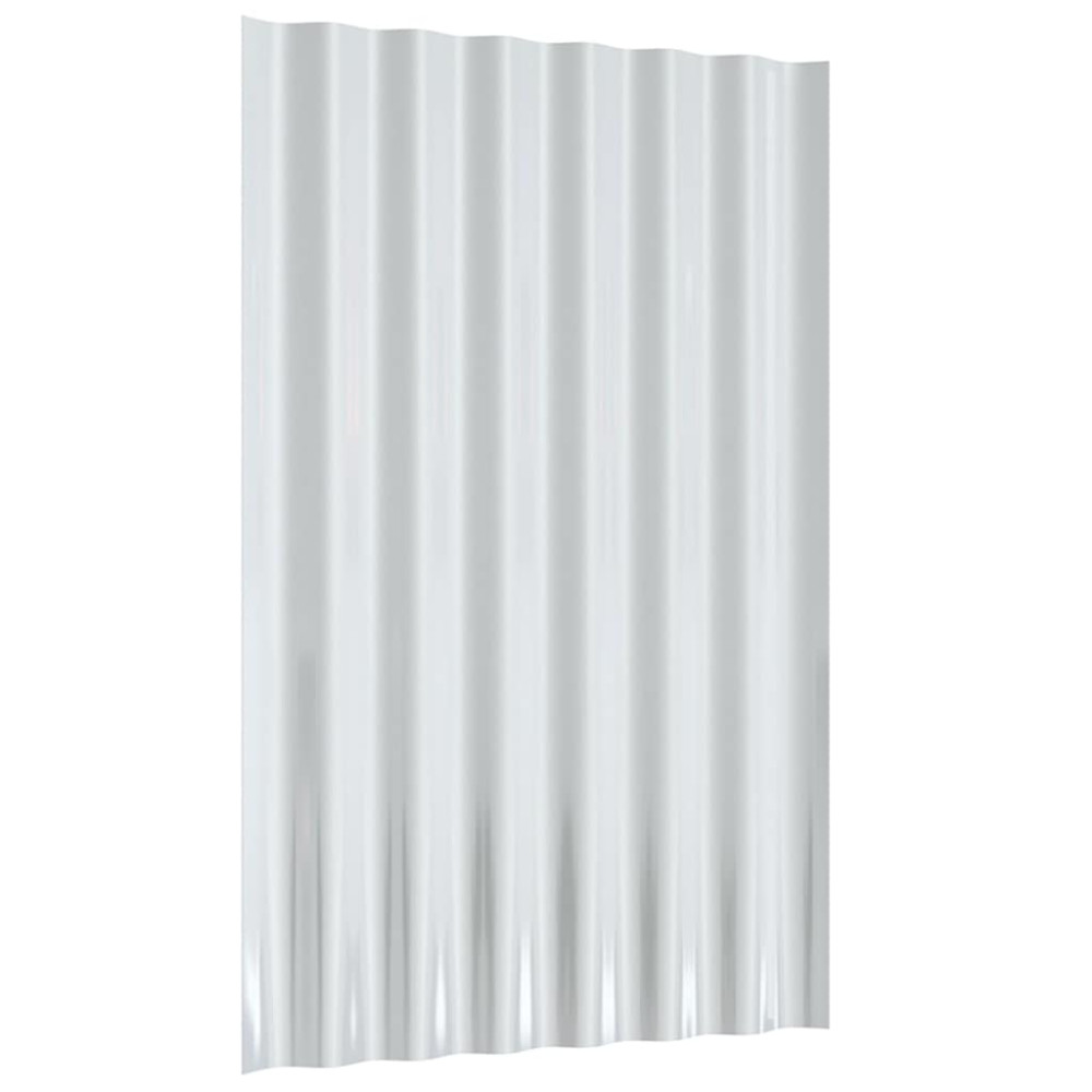 Produktbild för Takplåt 12 st galvaniserat stål antracit 60x36 cm