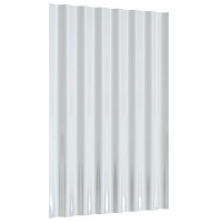 Produktbild för Takplåt 36 st galvaniserat stål grön 60x36 cm