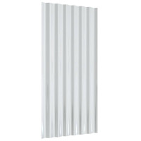 Produktbild för Takplåt 12 st galvaniserat stål antracit 80x36 cm