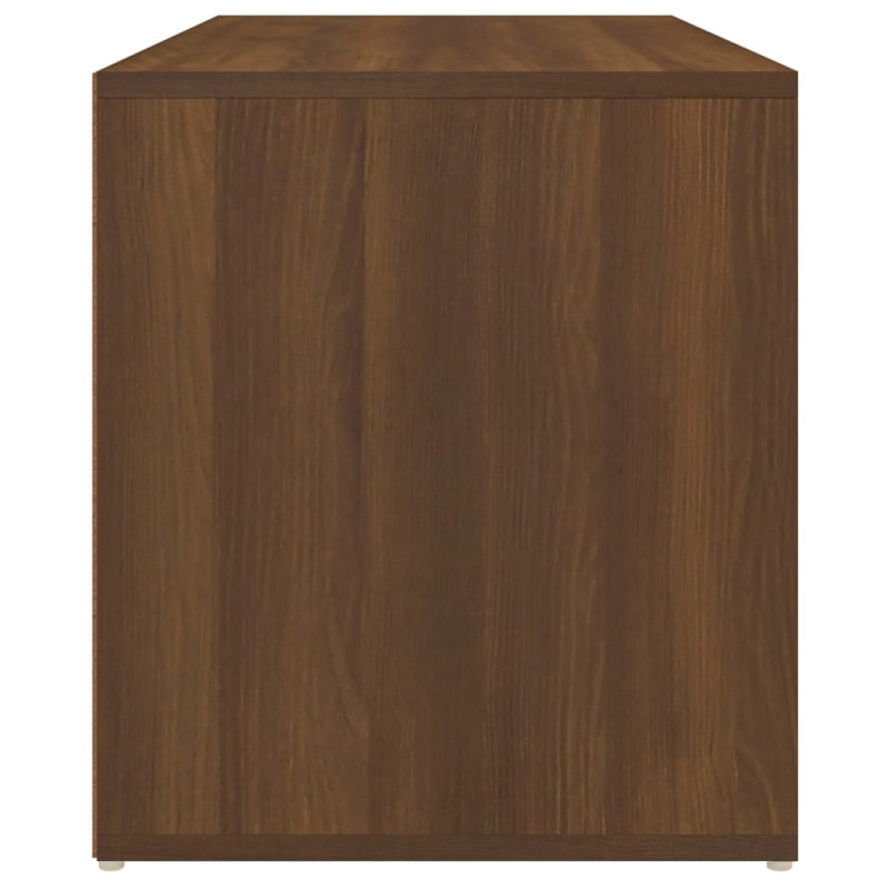 Produktbild för Hallbänk 80x40x45 cm brun ek konstruerat trä