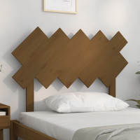 Produktbild för Sänggavel honungsbrun 104x3x80,5 cm massiv furu
