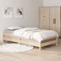 Produktbild för Stapelbar säng 90x200 cm massivt furuträ