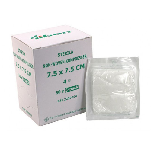 yibon Kompress NW steril 5-p 7,5x7,5cm 150/FP