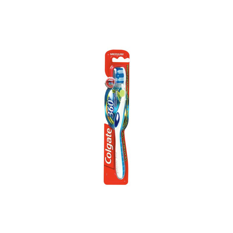 Produktbild för Tandborste COLGATE 360 medium