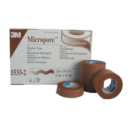 MICROPORE Micropore Beige 2,5cm x 9,1m 12/fp