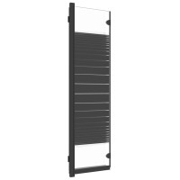 Miniatyr av produktbild för Vikbar duschvägg 3 paneler 130x130 cm ESG svart