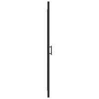 Produktbild för Duschdörr 81x195 cm halvfrostat härdat glas svart
