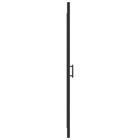 Produktbild för Duschdörr 91x195 cm halvfrostat härdat glas svart