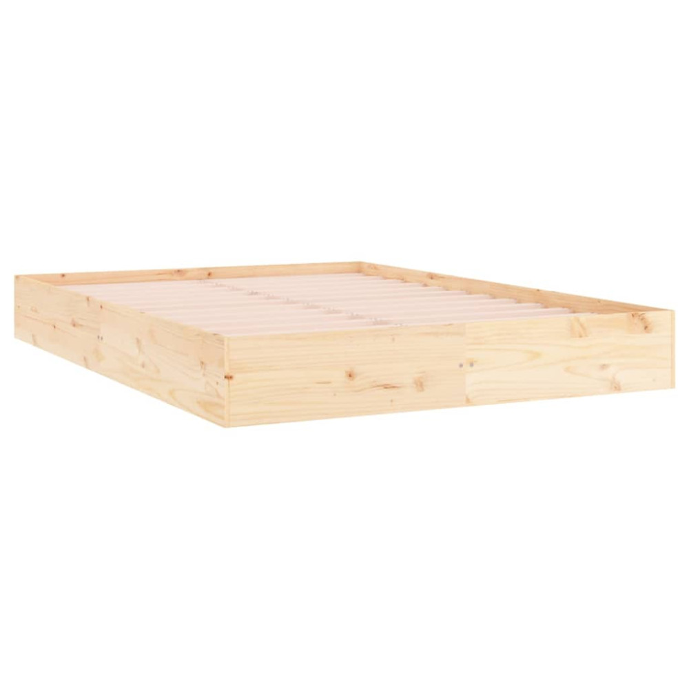 Produktbild för Sängram utan madrass massivt trä 160x200cm