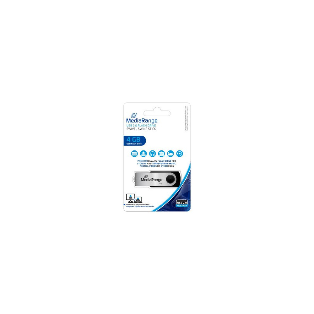 Produktbild för USB-Minne MEDIARANGE USB 2.0 4GB