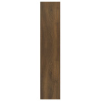 Produktbild för Vägghylla brun ek 90x16x78 cm konstruerat trä