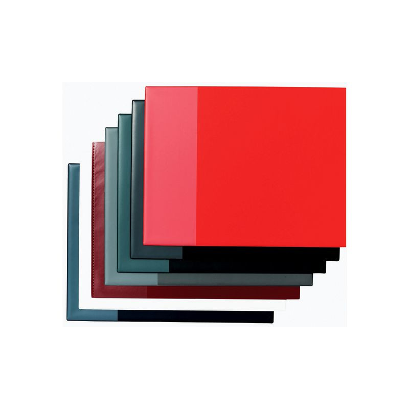 Produktbild för Skrivunderlägg 53x40 med ficka röd