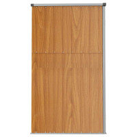 Produktbild för Trädgårdsskjul brun 225x89x161 cm galvaniserat stål